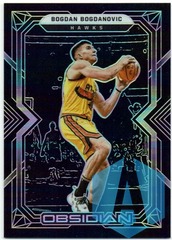 2021-22 Panini Obsidian - BOGDAN BOGDANOVIC - BASE SILVER - ATLANTA HAWKS